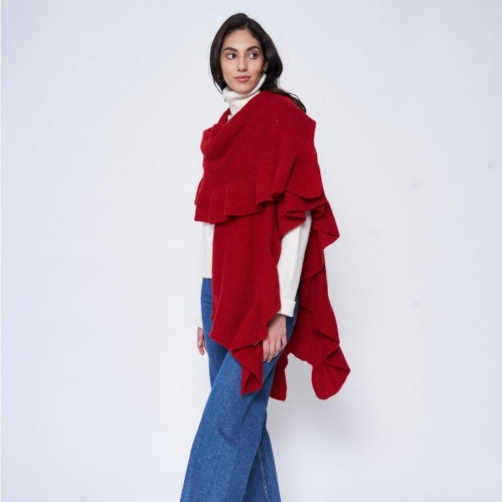 Ruffle Ruana Wrap